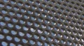 Stainless Hole Grid Sky Pattern Panel HD Footage