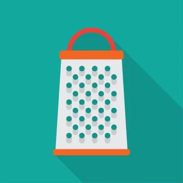 Stainless kitchen grater Stock Illustration