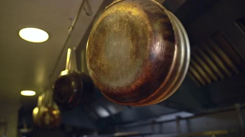 Stainless pans Stock Footage 155198439