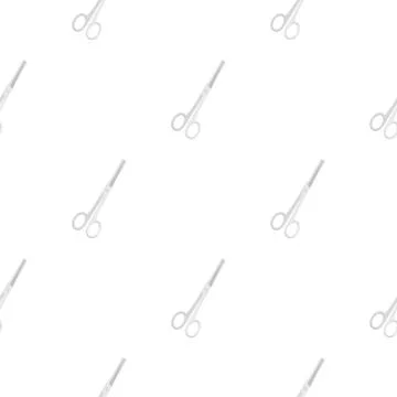 Stainless scissors pattern flat イラスト素材