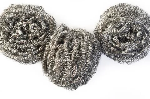 Stainless scourer Stock Photos