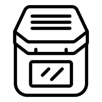Stainless steel bread maker icon outline vector. Culinary baking device Stock Illustration
