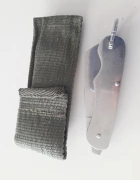 Stainless steel multi function pocket army military swiss knife tool Foto stock