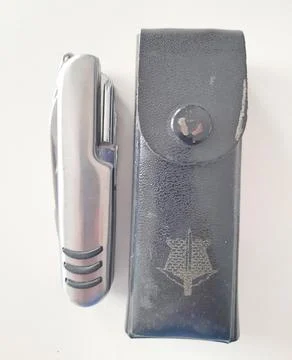 Stainless steel multi function pocket army military swiss knife tool Stock-Fotos