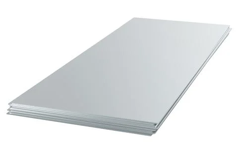 Stainless Steel Sheets. 3D rendering Stock Illustration