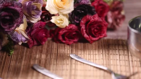 Stainless steel tableware (2) Stock Footage 202155856