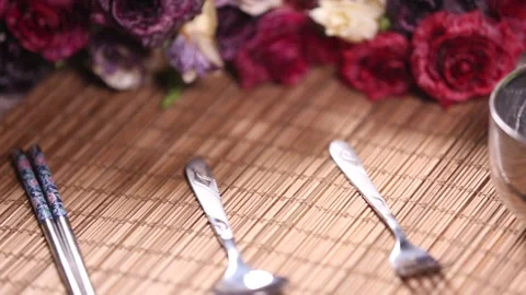 Stainless steel tableware (5) Stock Footage 202155847