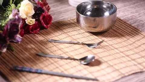 Stainless steel tableware (6) Stock Footage 202155893