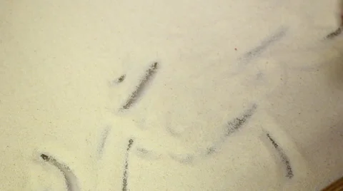 Stains hand on flour Video stock 36042046