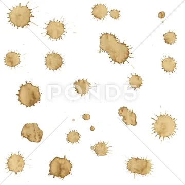 Stains set Stock Illustration