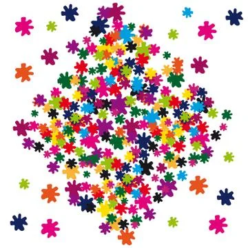 Stains on white background Stock Illustration