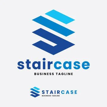 Stair and Elevator Logo Design Stock Illustration