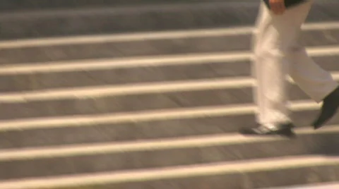 Stair Climb Stock Footage 118156