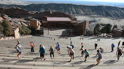 Stair Climbing Exercise Class Stock Footage 168781634
