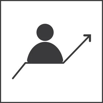 Stair level , ladder level  icon Stock Illustration