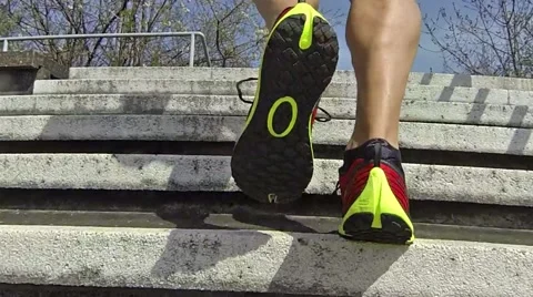 Stair runner Stock Footage 49081203