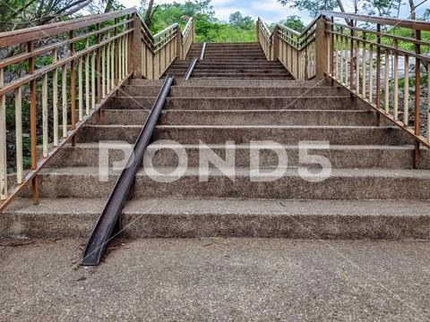 Stair-safe bike ramp along stairs. Comfortable and safe lanes for ...