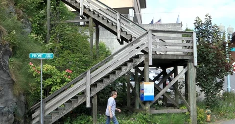 Stair Street Stock Footage 93855764