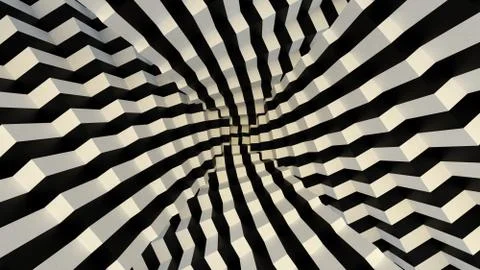 Stair tunnel Stock Illustration