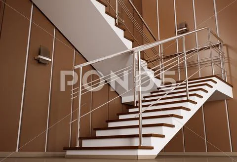 Staircase 3d Stock Illustration