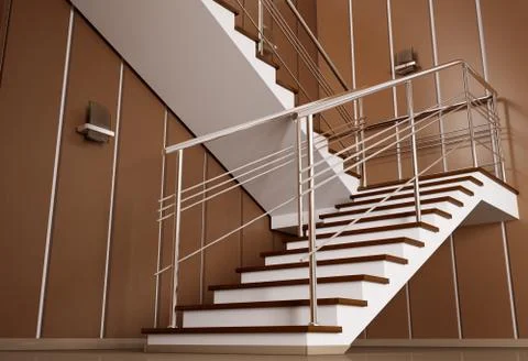 Staircase 3d Stock Illustration