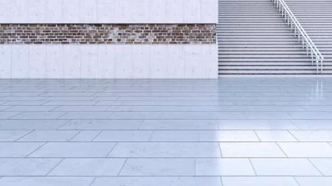 Staircase, 3D Rendering Ilustración de archivo