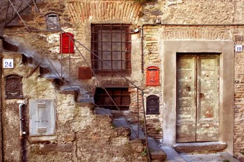 Staircase and mailboxes Фото