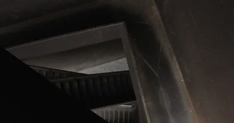 Staircase and walkway high-angle Stock Footage 255740536