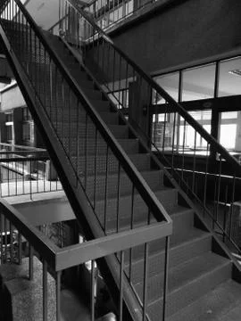 Staircase between building Stock Photos