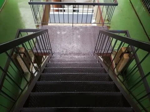 Staircase between building Stock Photos