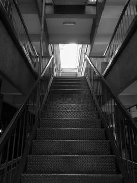 Staircase between building Stock Photos