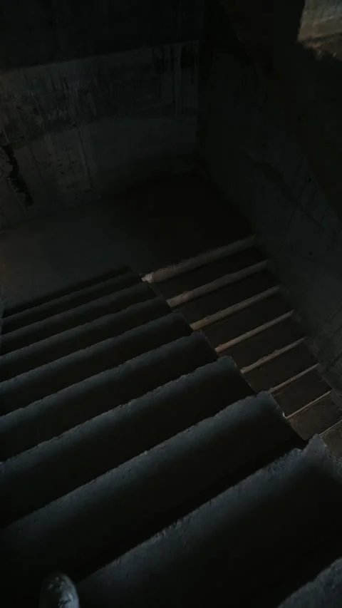 Staircase in building under construction Stock Footage 327842262
