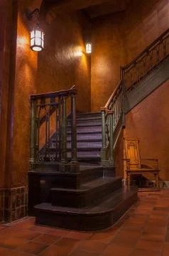 Staircase in a castle. Stock Photos