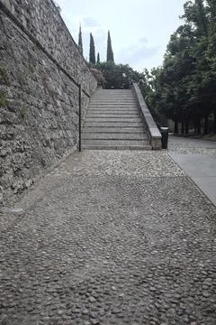 Staircase in a castle Stock Photos