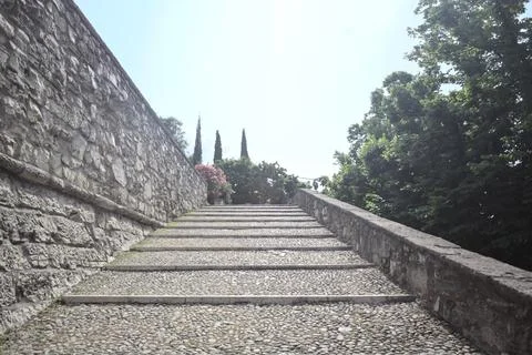 Staircase in a castle Stock Photos