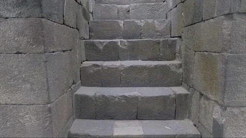 Staircase to the Cell, Bas Reliefs, Vishnu Temple, Prambanan, Java, Indonesia Stock Footage 249334653