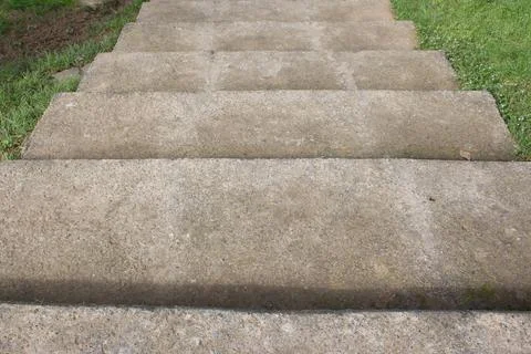 Staircase (down) in the outdoors. Stock Photos