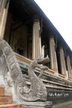Staircase with dragon Stock-Fotos