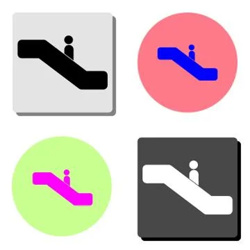 Staircase. flat vector icon Stock Illustration