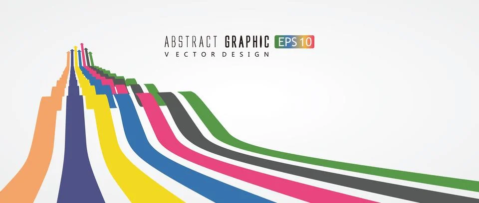Staircase graphic design symbolizing development and progress. Stock Illustration