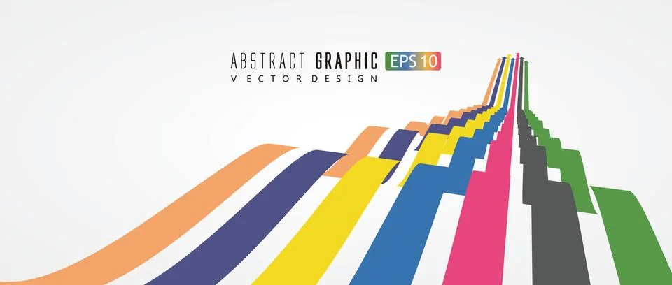 Staircase graphic design symbolizing development and progress. Stock Illustration