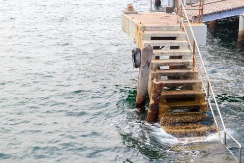 Staircase harbor Stock Photos