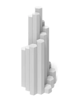 Staircase with hexagonal steps Stock Illustration