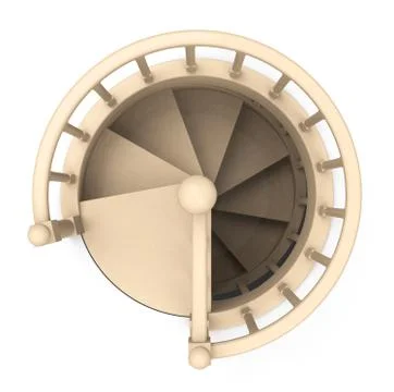 The staircase Stock Illustration