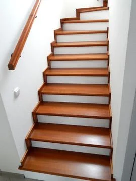 Staircase in the interior of the house Stock Photos