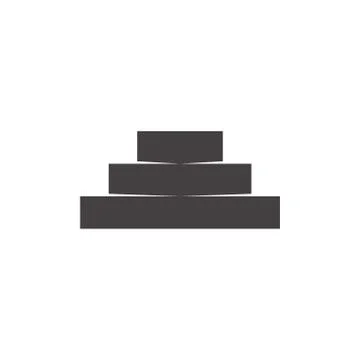 Staircase ladder geometric logo vector Illustrazione stock