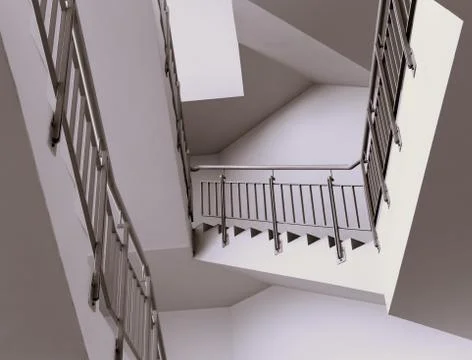Staircase modern interior Stock Photos
