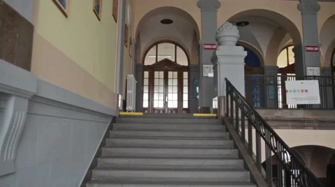 Staircase, old building Stock Footage 45204548