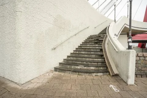 Staircase outside from an Bridge Stock Photos