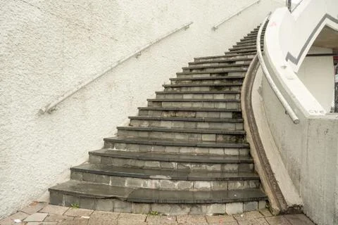 Staircase outside from an Bridge Stock Photos